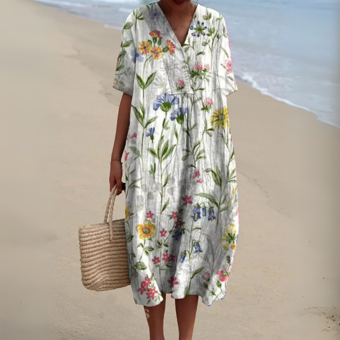 Nicole™ | Bloemenprint Zomerjurk