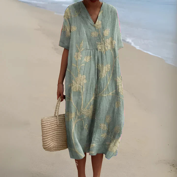 Alida™ | Gedessineerde Zomerjurk