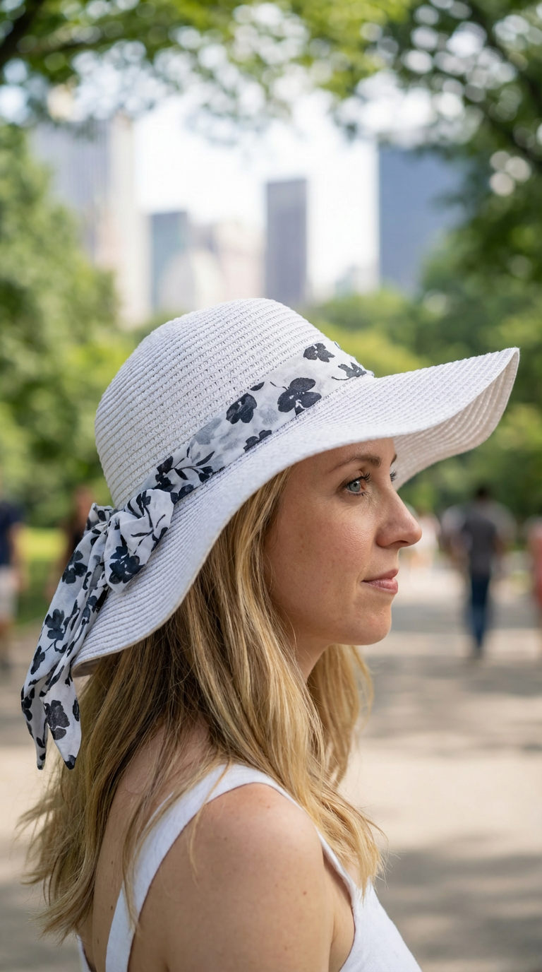 Kelsey | Elegant Spring Hat With Blue Details