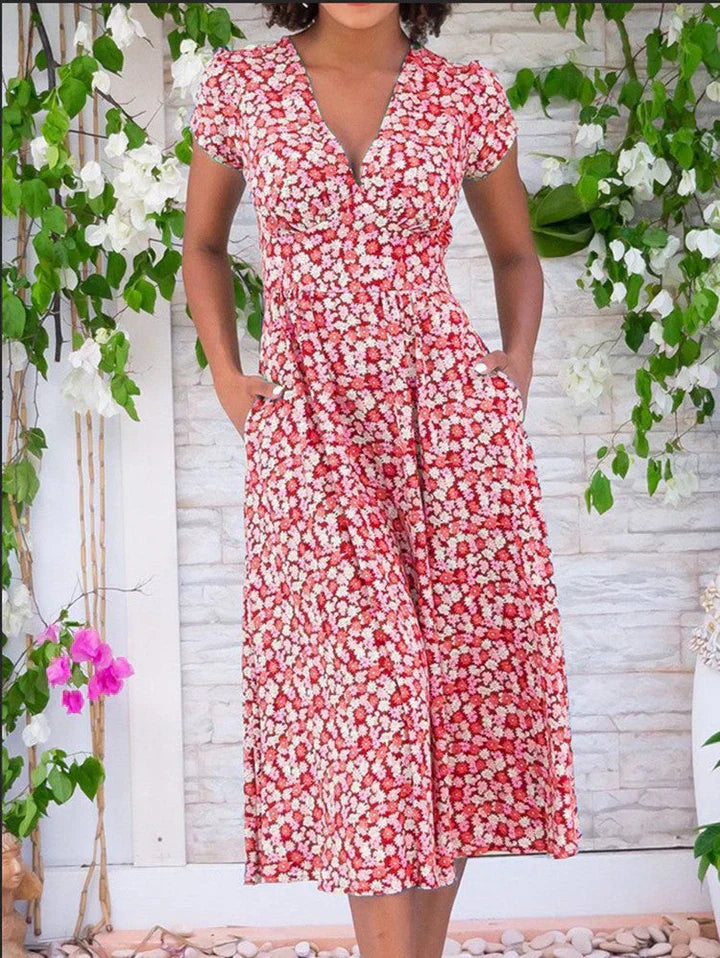 Belle™ | Lichtgewicht Midi-jurk met Zakken