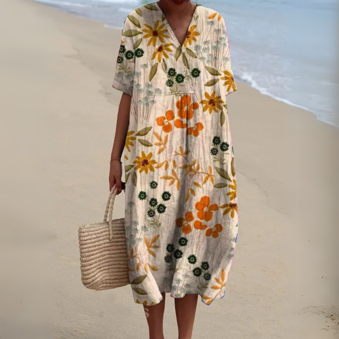 Nicole™ | Bloemenprint Zomerjurk