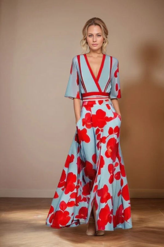 Isabella | Tijdloze Elegantie Bloemenjurk