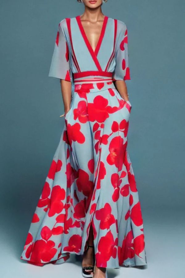 Isabella | Tijdloze Elegantie Bloemenjurk