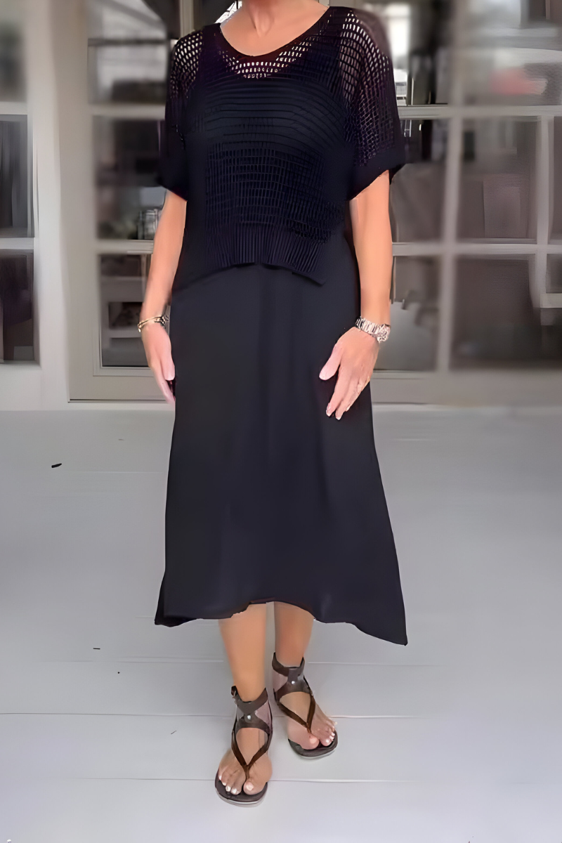 Dana™ | Zomerjurk met Gebreide Top