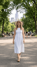 Bella | Straw Sun Hat With Contrast Edge