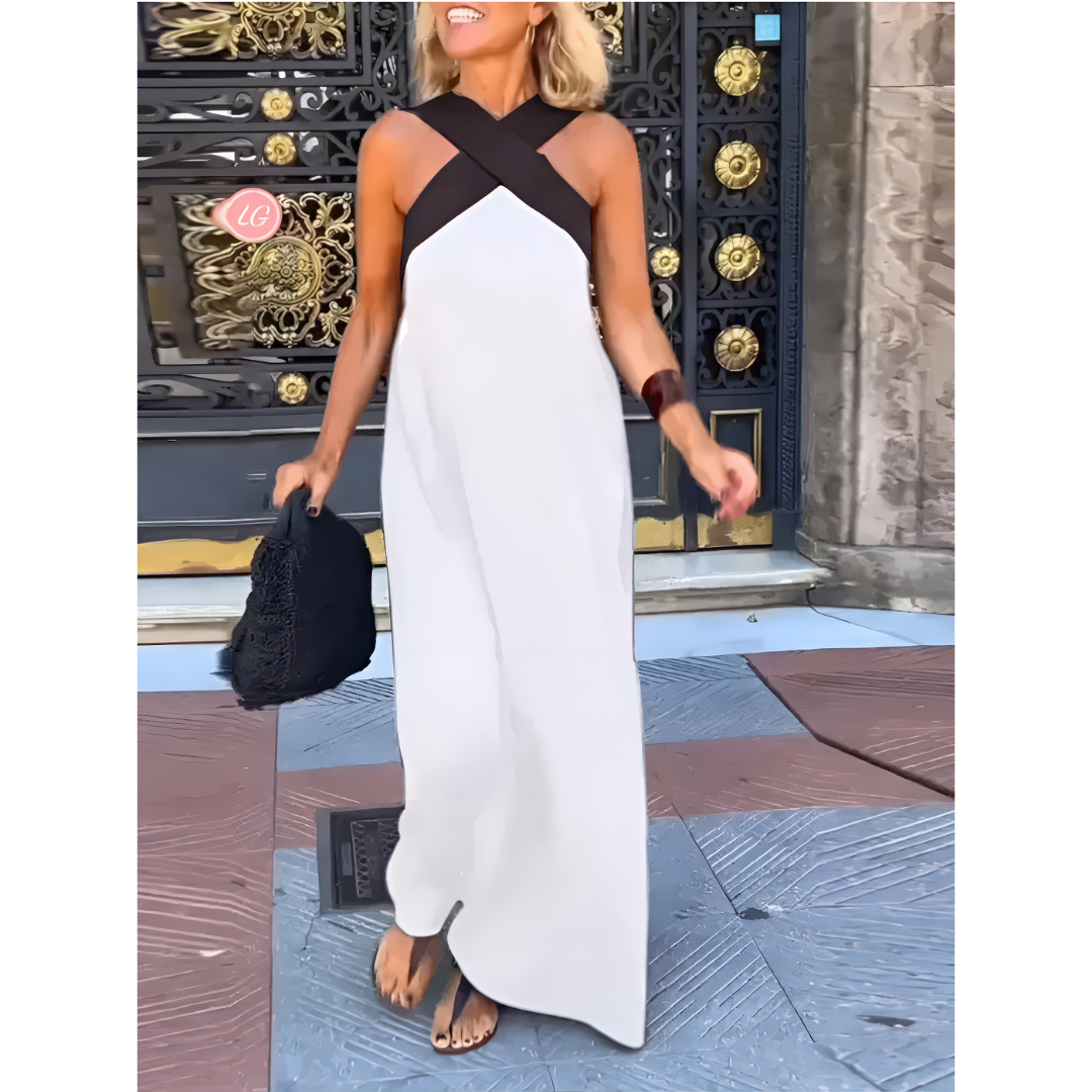 Delphine | Korte kruisvormige jurk