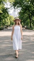 Kayleigh | Straw Sun Hat With Floral Crown