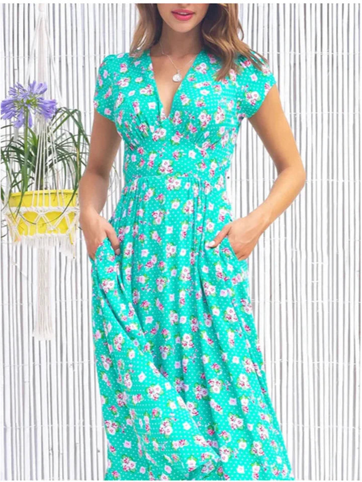 Belle™ | Lichtgewicht Midi-jurk met Zakken