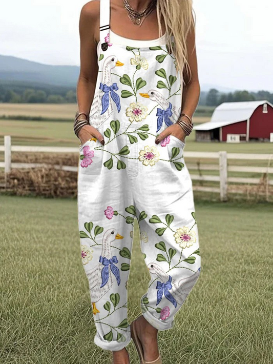 Mette™ | Vintage Jumpsuit met Bloemenprint