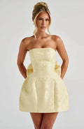 Margot | Elegant Backless Mini Dress With Lace-Up Detail