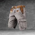 Men's Cargo Shorts with Pockets — Atticus Utility Belt Comfort