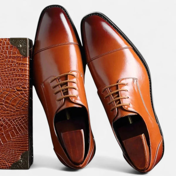 Clara | Classic Oxford Shoes for Men Premium Leather - Brown - 1