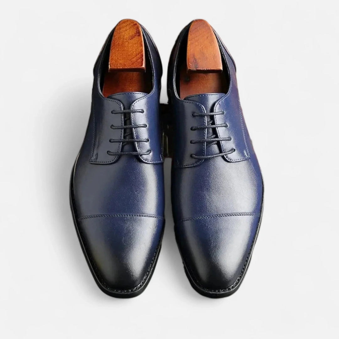 Clara | Classic Oxford Shoes for Men Premium Leather - Navy Blue - 3