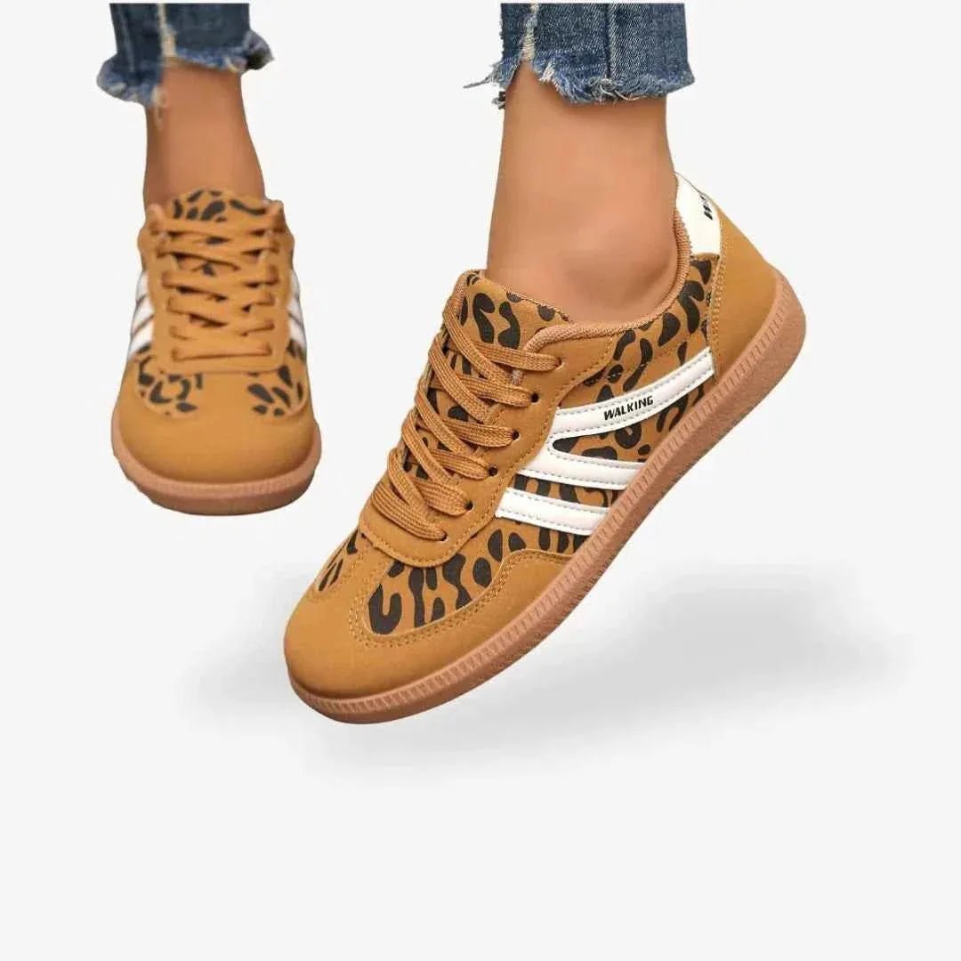 Naomi | Stylish Women's Sneakers with Gum Sole - Mustard - 5