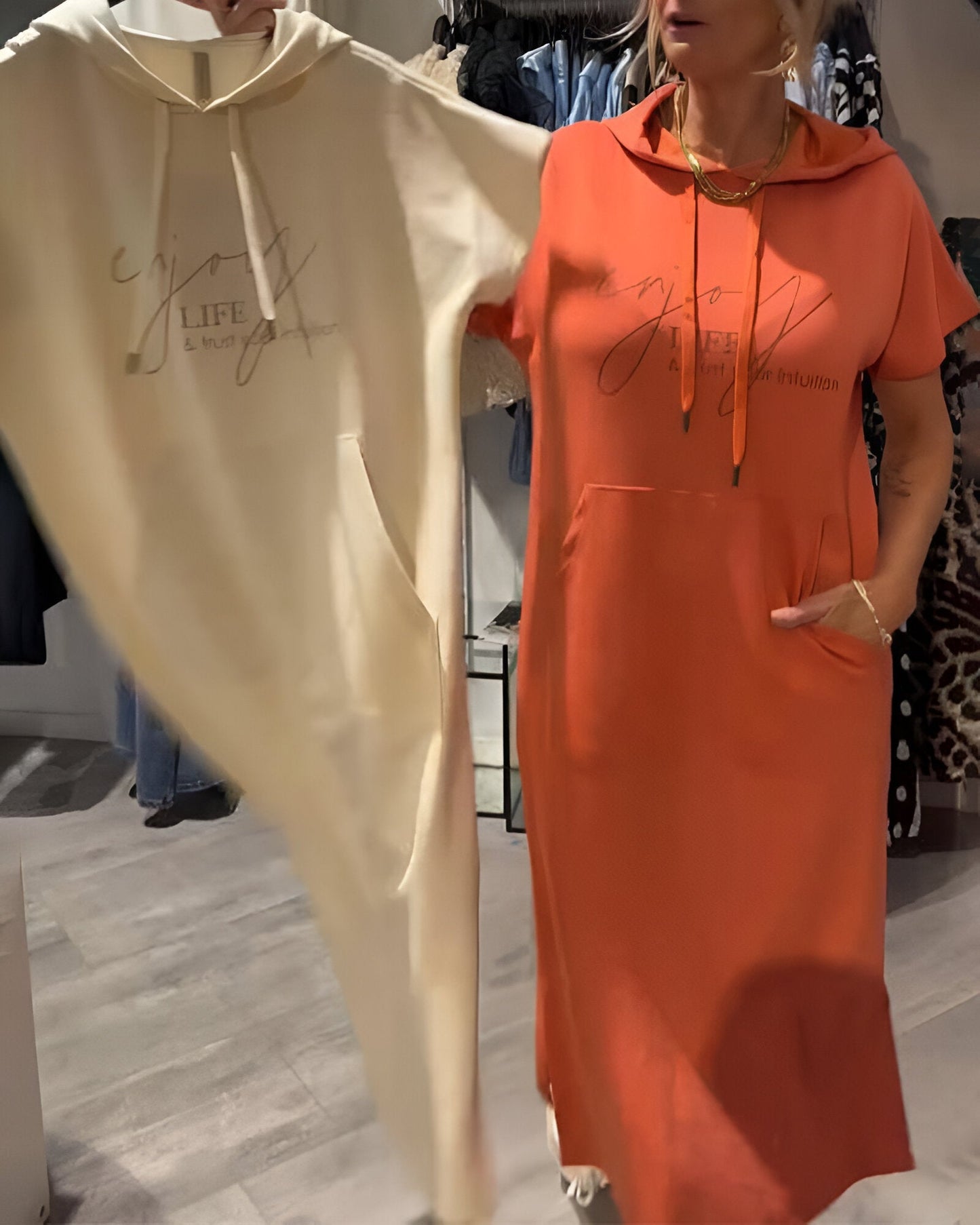 Liora™ | Relaxte Hoodiejurk voor Dames