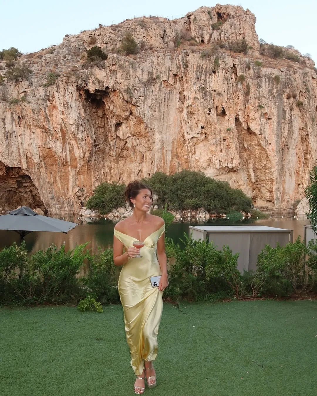 Ophelia | Elegant Off - Shoulder Backless Maxi Dress - Yellow - 5