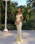 Ophelia | Elegant Off-Shoulder Backless Maxi Dress