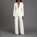 Women's Formal Suit Set — Miranda Deep V-Neck Tailored