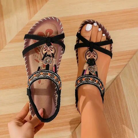 Katherine™ | Boho Platte Sandalen