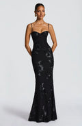Women's Lace Fitted Maxi Dress — Jessica Mermaid Sweetheart Formal