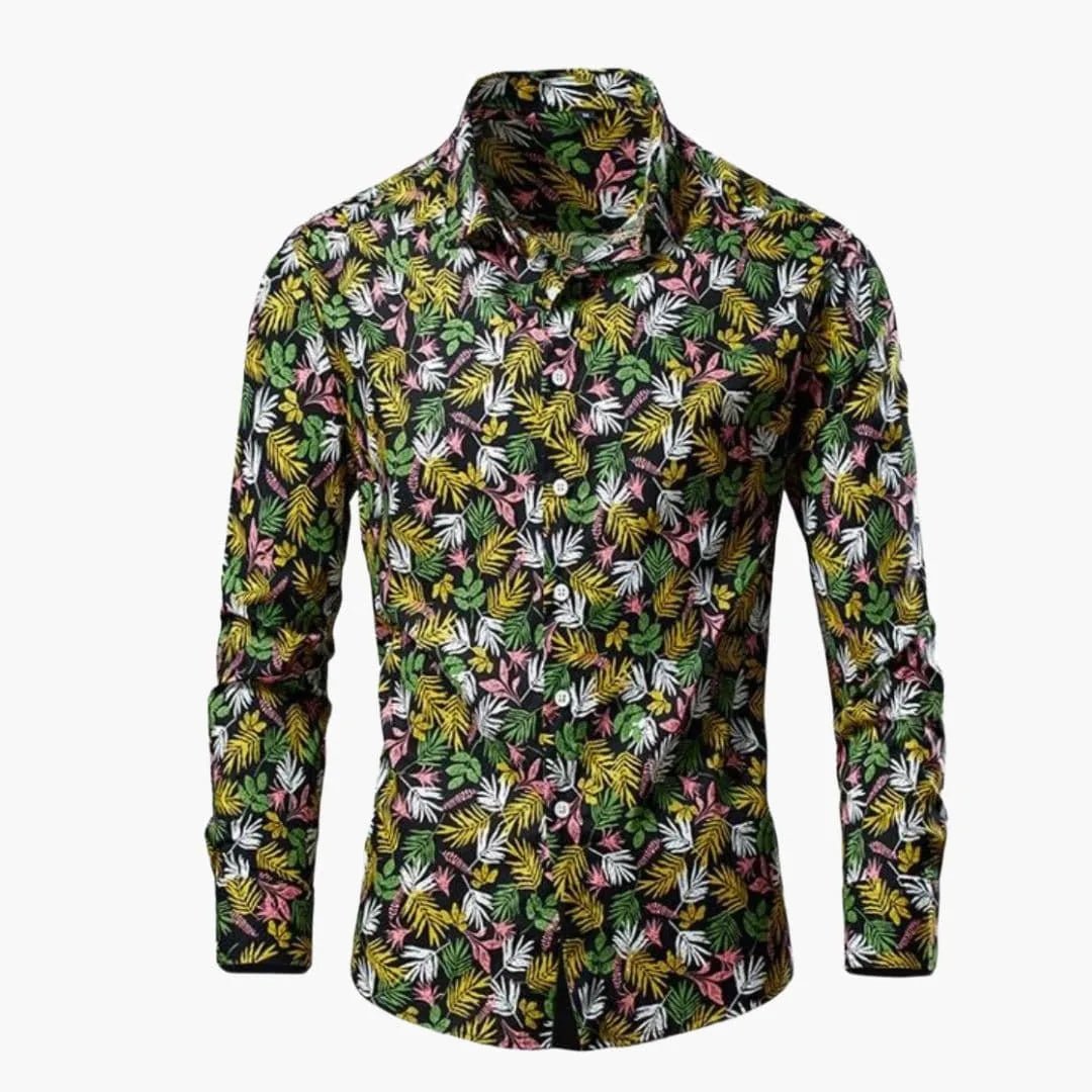 Elise | Long Sleeve Floral Print Blouse - Multicolor - 3