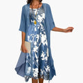Matilda | Women's Floral Maxi Dress with Cardigan Set