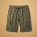 Men's Cargo Shorts — Henry Drawstring Pockets Military