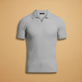 Elliot | Stylish Men's Ribbed Polo Slim Fit Short Sleeve