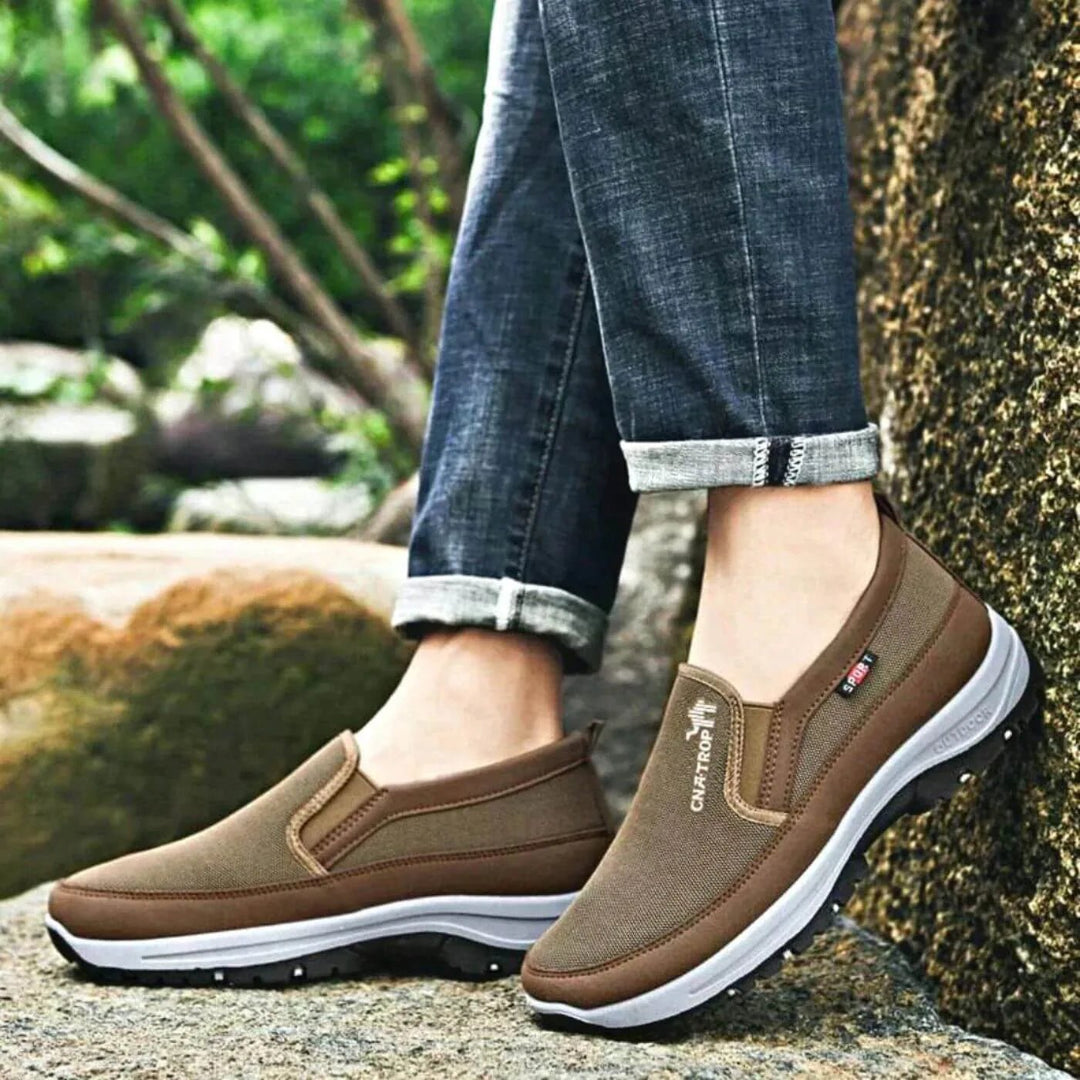 Archer | Comfortable Men's Shoes with Outdoor Sole Support - Brown - 2