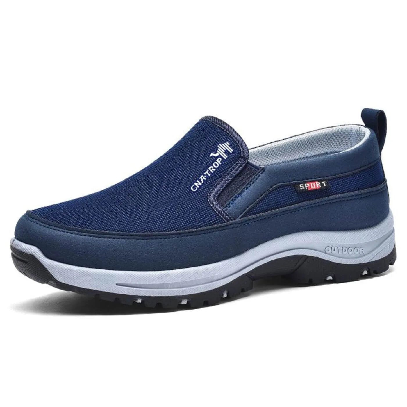 Archer | Comfortable Men's Shoes with Outdoor Sole Support - Light Gray - 7