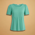 Vivienne | Elegant Women's T-Shirt with Pintuck Detail
