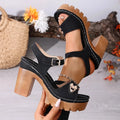 Women's Platform Sandals — Brooke Block Heel Ankle Strap