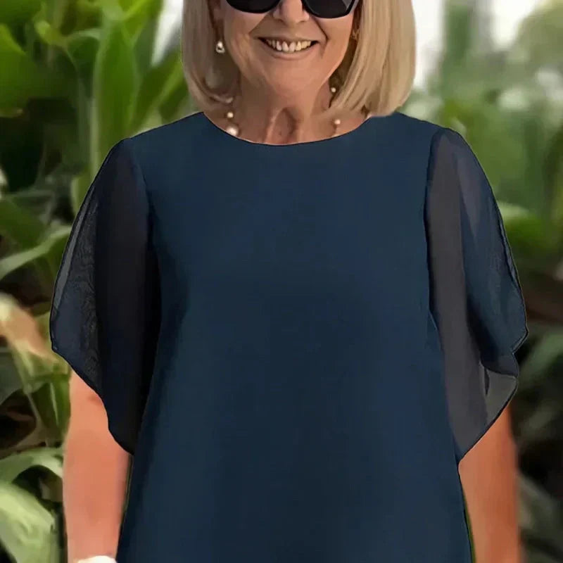 Vika™ | Chic Set met Asymmetrische Top en Broek