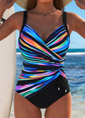 Violet | Flattering Tummy Control Cross-Front Tankini