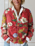Women's Floral Print Cardigan Sweater — Zoey Button-Front Vintage