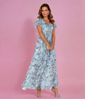 Women's Wedding Guest Dress — Eowyn Floral Ruffle Chiffon