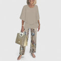 Women's Two Piece Overlay Set — Romy Chiffon Top Palazzo